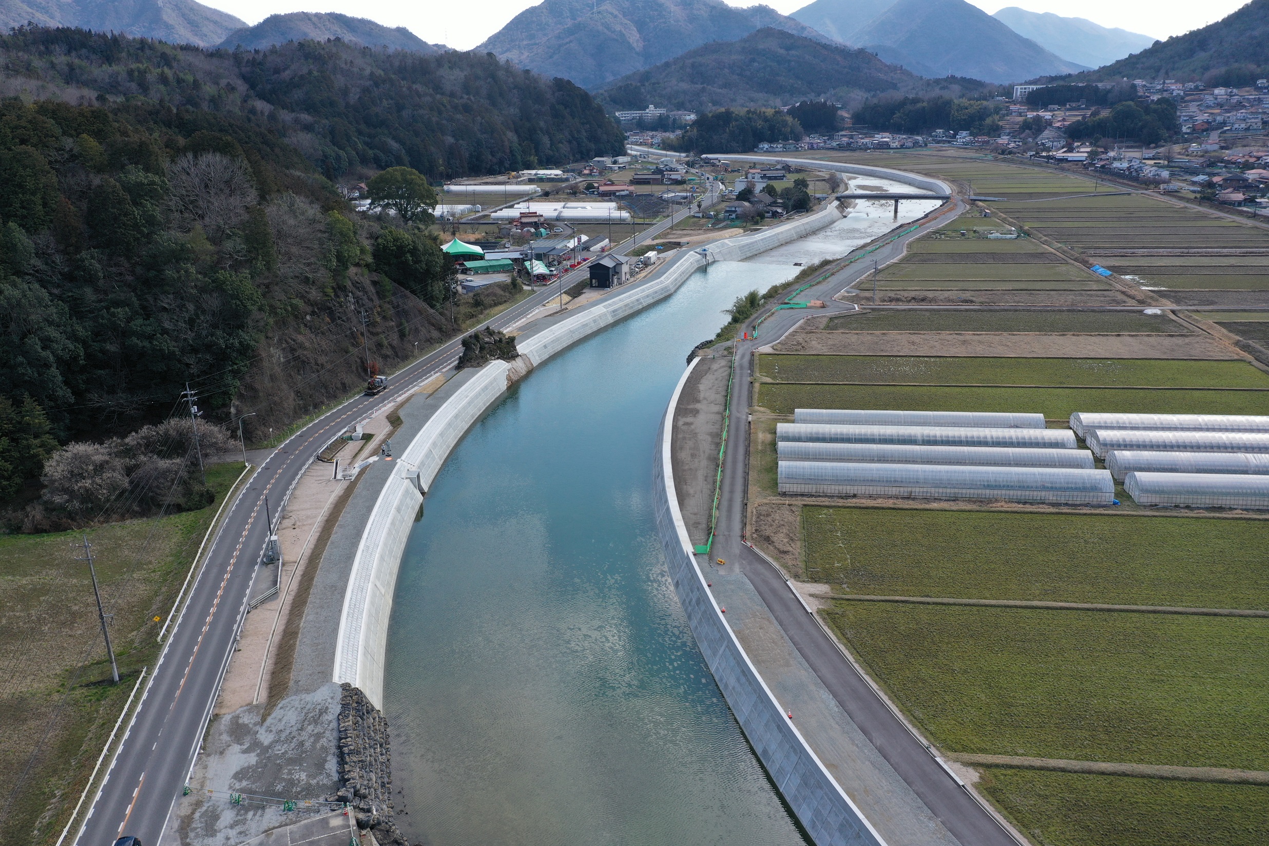 写真：一級河川　太田川水系　三篠川　災害復旧助成工事（４－８－２工区）